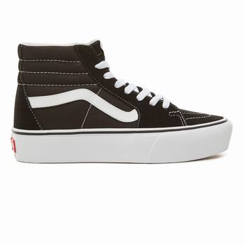 Damske Kotnikove Tenisky Vans Suede Sk8-Hi Platform 2.0 Čierne VA16XEJSN